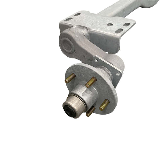93-Inch Galvanized Torsion Drop Center Trailer Axle with Hubs (3,500 lb.) #G-46394A