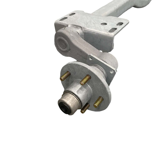 93-Inch Galvanized Torsion Drop Center Trailer Axle with Hubs (3,750 lbs.) #G-49963