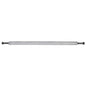 Metal rod with a black end on a white background